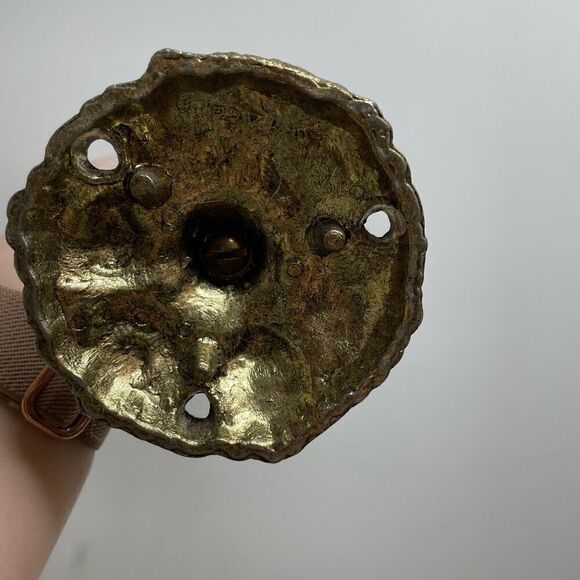 Vintage Modern Regency Crystal 3 Ring Hand Towel Holder Stand Bathroom Brass OS - Picture 6 of 7